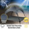 Portable Elevated Outdoor Pet Bed with Removable Canopy Shade